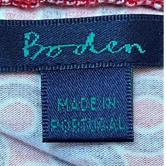 Boden Women's Size 8L Red/Purple Geo Print A-Line Slip On Skirt - Picture 3 of 10